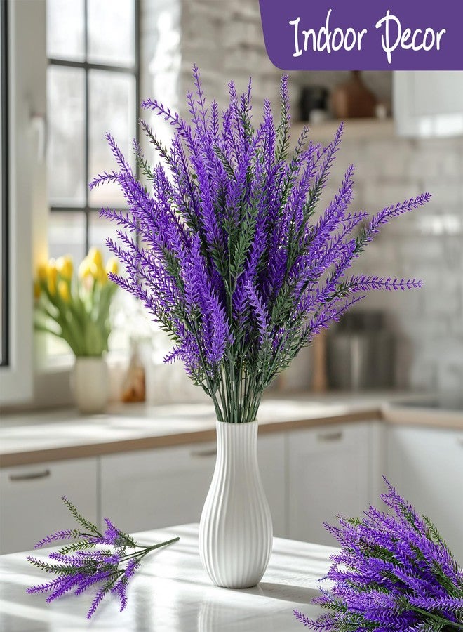 RAINFLOW Artificial Lavender Flowers - 11 Pcs Faux Lavender Plant Artificial Fake Plastic Purple Flowers for Home Room Window Wedding Garden Table Centerpieces Vase Outdoors Indoor Decor - Image 3
