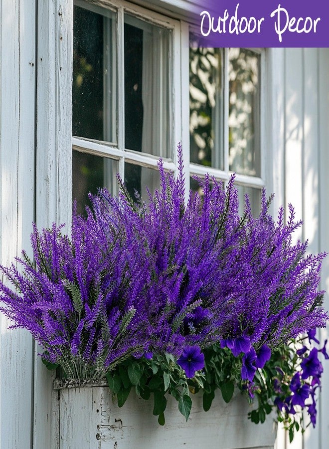 RAINFLOW Artificial Lavender Flowers - 11 Pcs Faux Lavender Plant Artificial Fake Plastic Purple Flowers for Home Room Window Wedding Garden Table Centerpieces Vase Outdoors Indoor Decor - Image 4