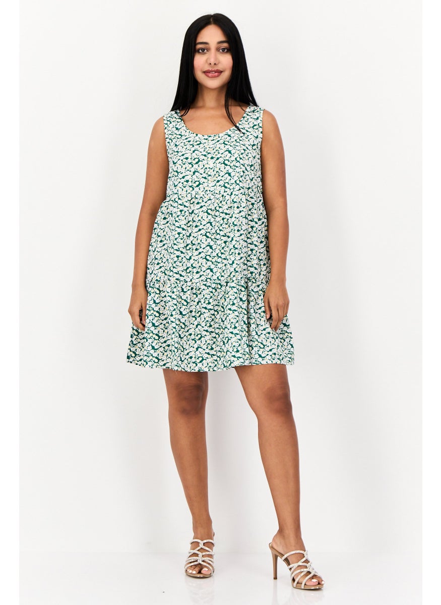 ONLY Women Allover Print Mini Dress, Multicolor  - Image 2