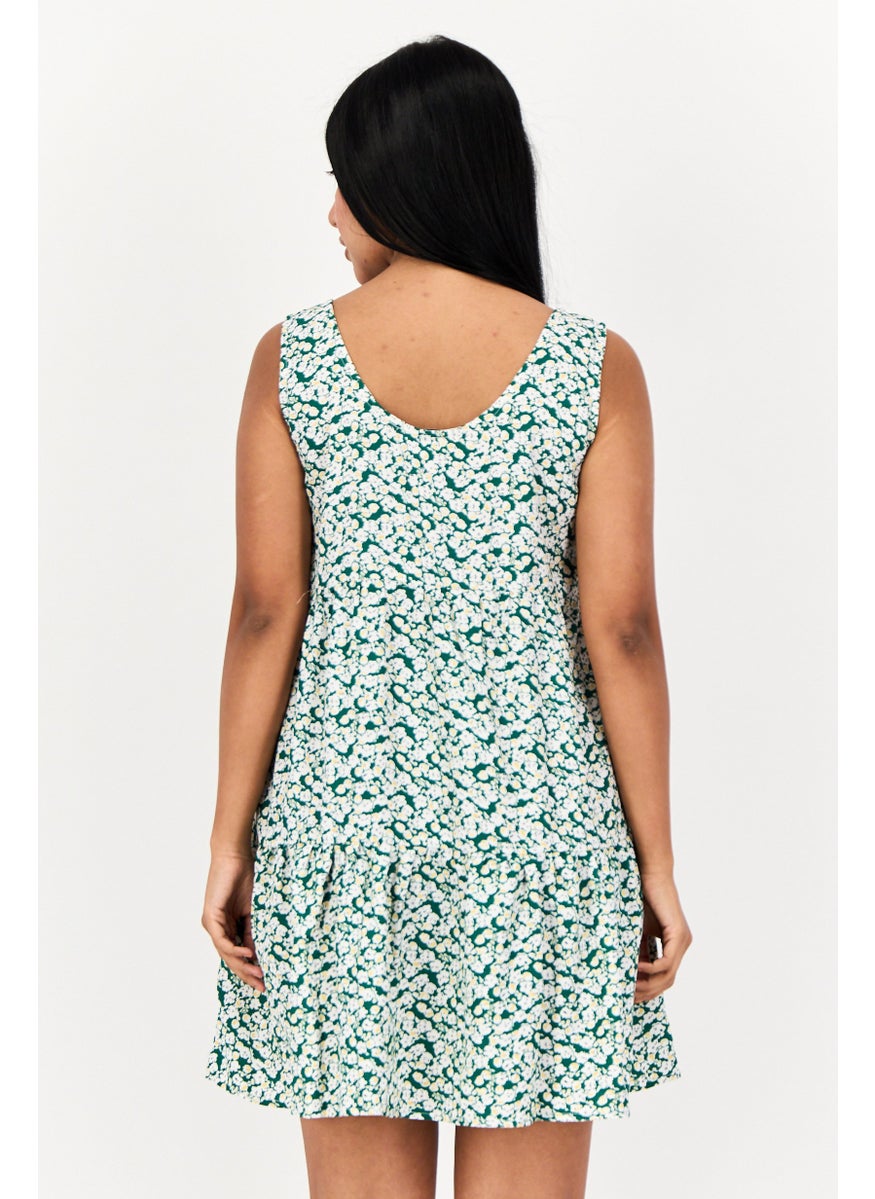 ONLY Women Allover Print Mini Dress, Multicolor  - Image 4