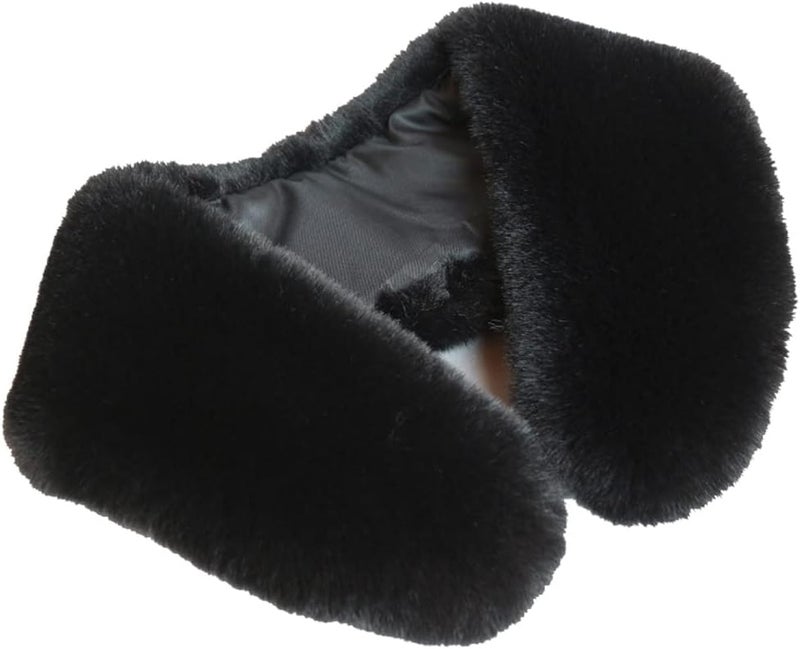 Joyci Fashion Faux Rabbit Fur Collar Shawl Wrap Stole Fake Collar Coat Accessory - Image 1