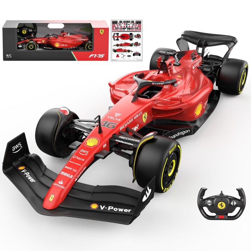 Voltz Toys سيارة تحكم عن بعد فورد 112 فيراري F1 75 من فولتز تويز مرخصة أصليًا مجموعة F1 سيارة RC للأطفال والبالغين 24GHz - Image 2