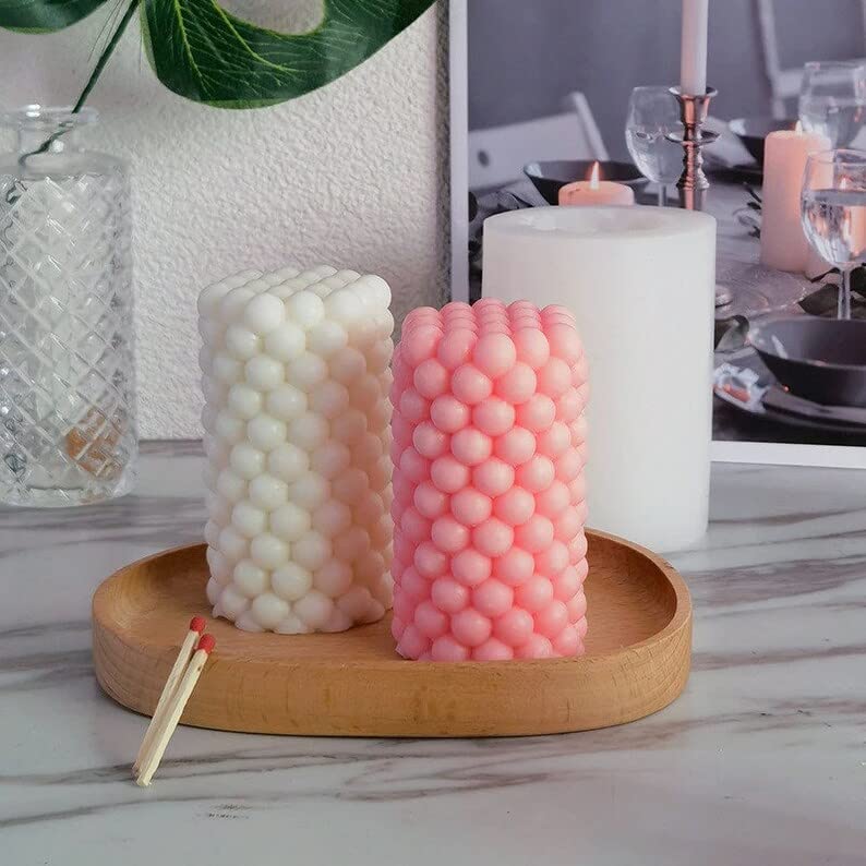 Purenso - 3D Big Bubble Ball Pillar Candle Silicone Mould (PUR1015-70) I For Art & Craft DIY Resin Art Soap Candles Making Supplies - Image 1