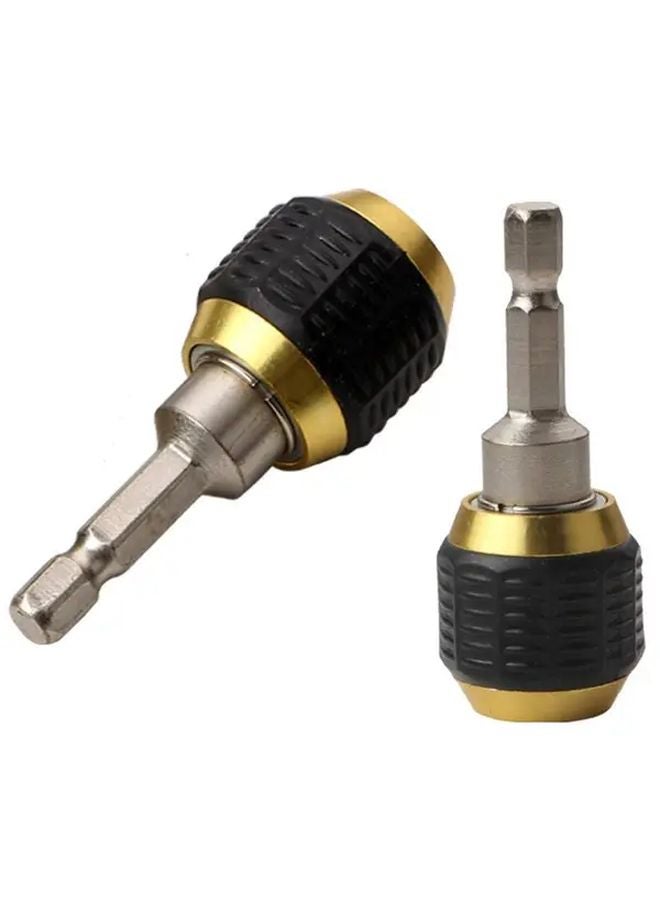 Black 60mm Drill Bit Adapter 1 4 Inch Hex Shank Quick Change Converter For Power Drills - Image 4