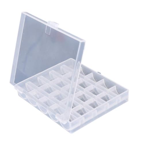VOBRAMY Bobbins Case,25 Slots Bobbins Box Transparent Class 15 Sewing Machine Bobbins Organizer Box 2 Pack - Image 5