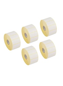 Terabyte 50mm x 25mm Direct Thermal Barcode Label Sticker 1000 Labels per Roll - 5 Rolls  - Image 1