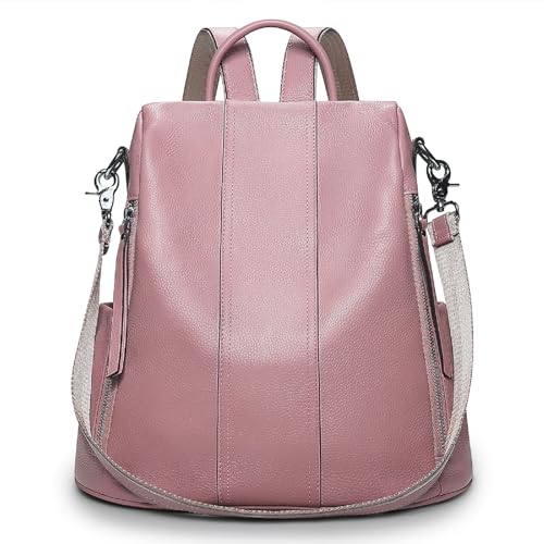 S-ZONE Women's Backpack Handbags, Pink, Medium - Image 1