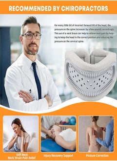 RATSAW Neck Collar Soft Foam Neck Brace for Neck Pain Relief and Support Sleep Snoring Neck Brace Adjustable Neck Brace Keeps Vertebrae Stable and Aligned  - Image 2