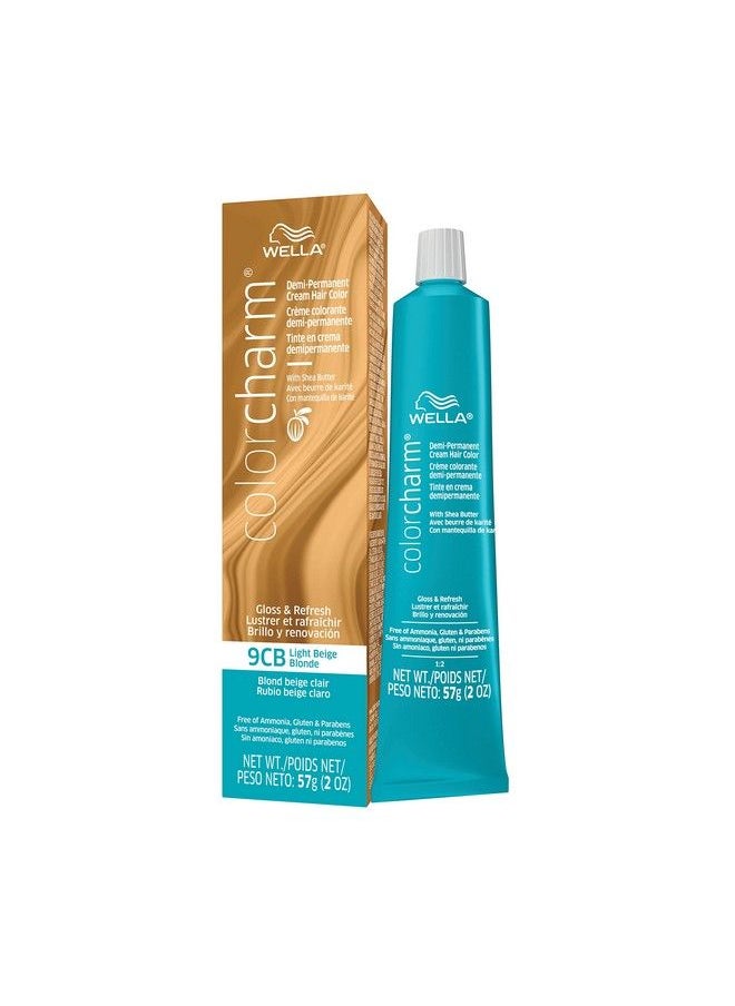 WELLA Color Charm - صبغة الشعر الدائمة كولور تشارم من ويلا 9Cb أشقر بيج فاتح 2 أونصة - Image 1