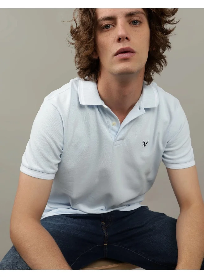 American Eagle AE Tipped Flex Pique Polo Shirt