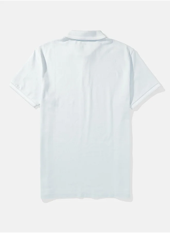 American Eagle AE Tipped Flex Pique Polo Shirt