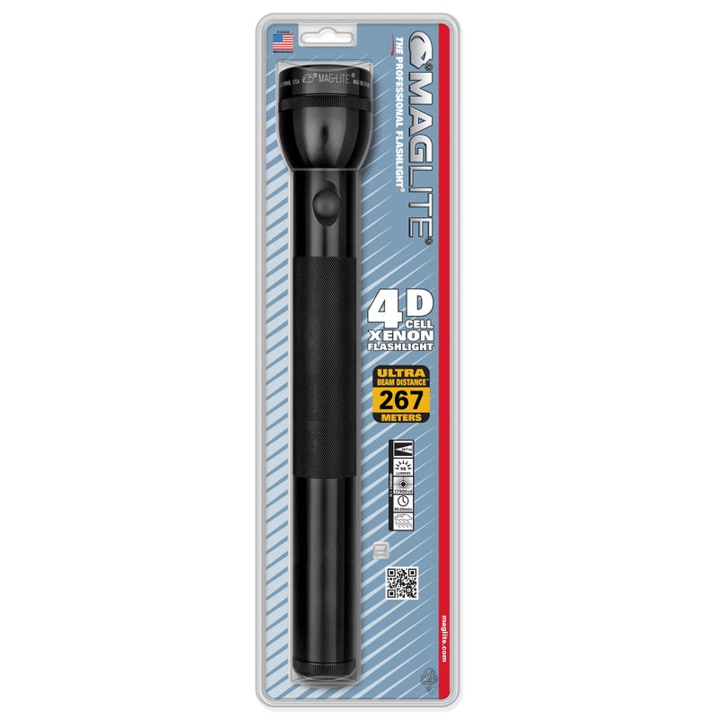 Maglite Heavy-Duty Incandescent 4-Cell D Flashlight, Black - Image 3