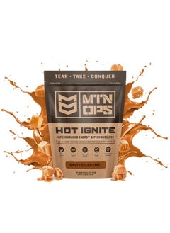 MTN OPS MTN OPS Hot Ignite Supercharged Energy Drink Mix Coffee Alternative, 30-Serving Bag, Salted Caramel  - Image 1