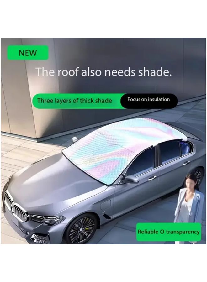 Car Sunshade Front Windshield Visor Large Size 3 Layer Heat Insulation Cooling - Image 1
