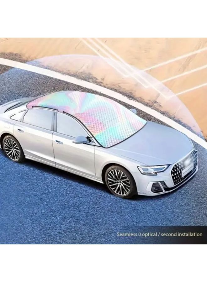 Car Sunshade Front Windshield Visor Large Size 3 Layer Heat Insulation Cooling - Image 2