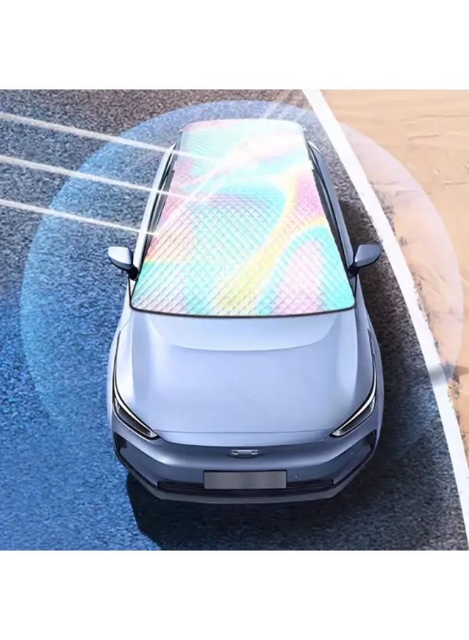 Car Sunshade Front Windshield Visor Large Size 3 Layer Heat Insulation Cooling - Image 4