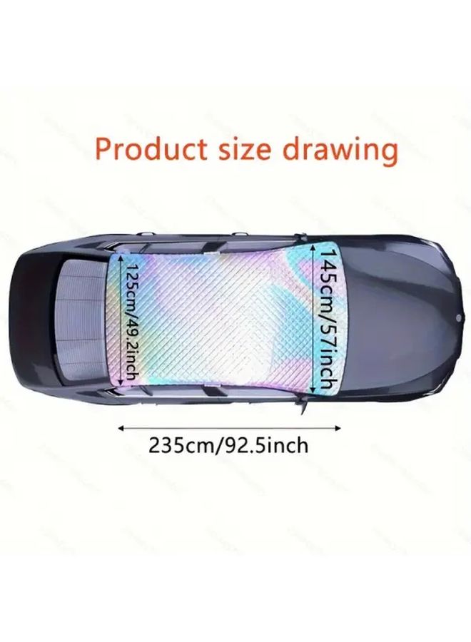Car Sunshade Front Windshield Visor Large Size 3 Layer Heat Insulation Cooling - Image 3