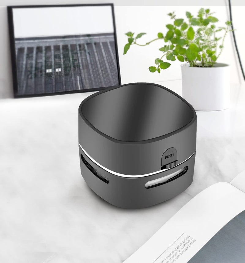 ODISTAR Desktop Vacuum Cleaner, Mini Table dust Sweeper Energy Saving,High Endurance up to 400 mins,360º Rotatable Design for Keyboard/Home/School/Office (Black) - Image 3