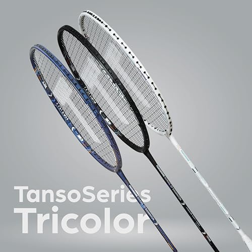 TANSO Arashi SS Strung Badminton Racket (35 Lbs Tension, Recommended by Padukone School of Badminton, 77 Grams Ultra Light Weight Full Carbon Fiber with Premium Strings and Full Racquet Cover) - Image 3