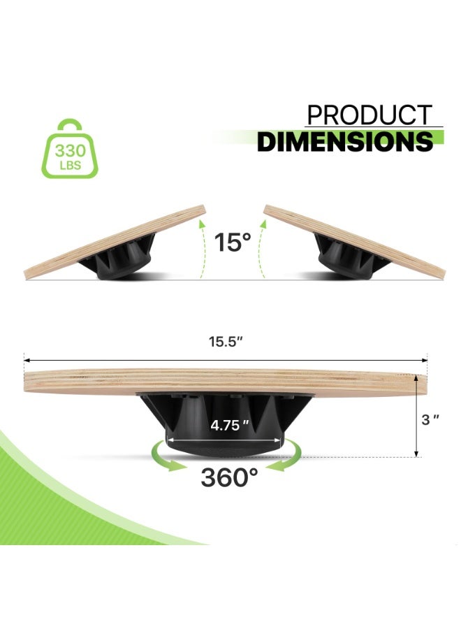 WALALLA Wobble Aerobic Step Platform Balance Board with Non-skid Tpr Bump Surface, 360 Rotation for Stability Training, Versatile Home Gym Exercise Workout Step Aerobics Platform - Image 4