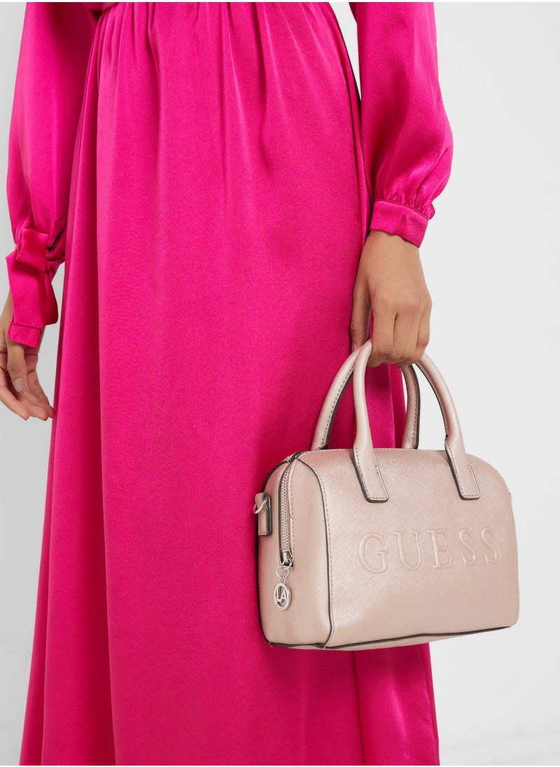 GUESS - Berkton Barrel Satchel - Image 1