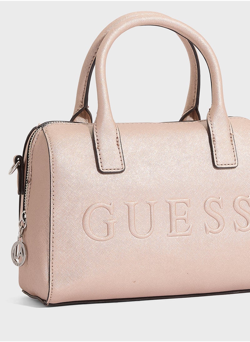 GUESS - Berkton Barrel Satchel - Image 1