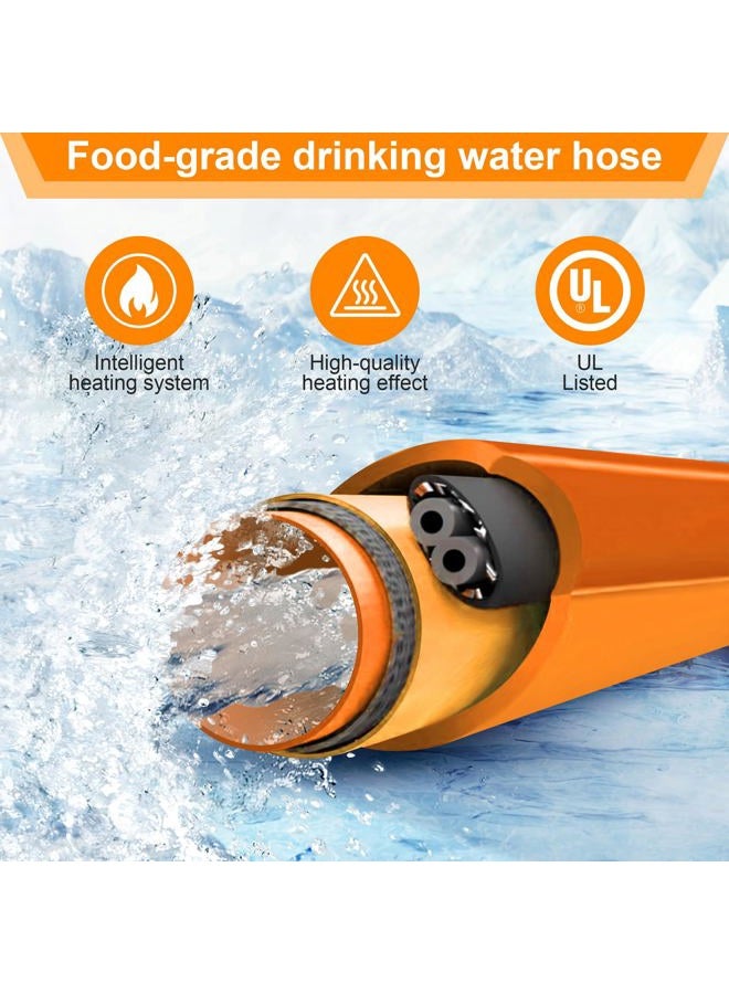 Ficstar 20FT Heated Water Hose for RV, Heated Drinking Water Hose Antifreeze to -45°F, Water Heater Thermostat with Self-regulating Function, 5/8" I.D. with 3/4" GHT Adapter, Lead and BPA Free,No Odor - Image 4