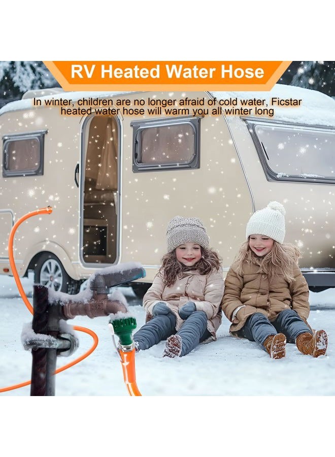 Ficstar 20FT Heated Water Hose for RV, Heated Drinking Water Hose Antifreeze to -45°F, Water Heater Thermostat with Self-regulating Function, 5/8" I.D. with 3/4" GHT Adapter, Lead and BPA Free,No Odor - Image 5