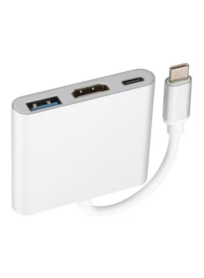 An Type-C To 4K HDMI USB Convertible Adapter For Apple Macbook Grey - Image 4