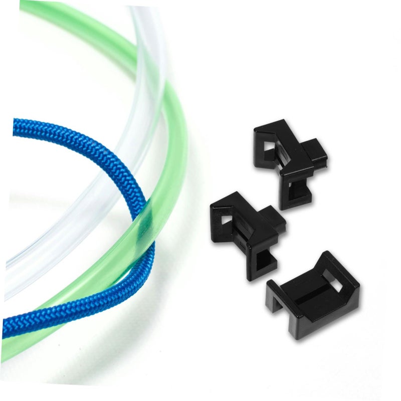 Cable Tie Mounting Base Holder 100 Pcs Black Nylon Saddle Fixing Mount - Image 4
