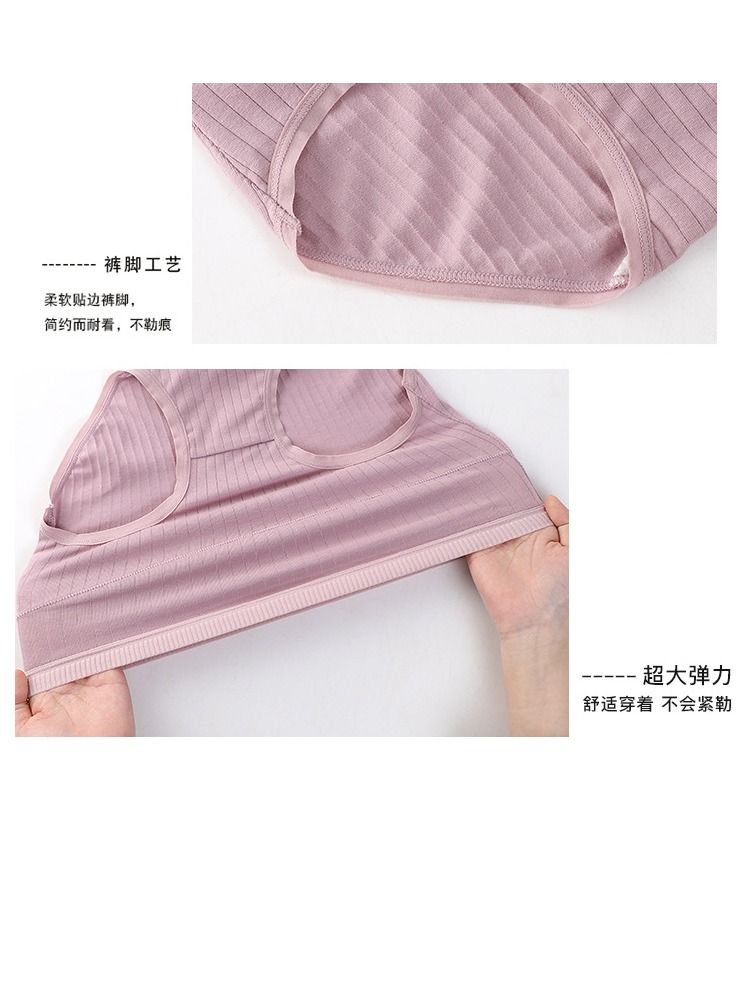 NIBEMINENT 3-Piece Of Women's Underwear Cotton Bottoms Large Size  - Image 3