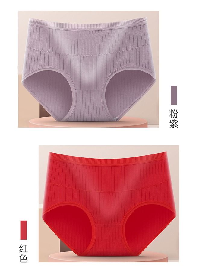 NIBEMINENT 3-Piece Of Women's Underwear Cotton Bottoms Large Size  - Image 4