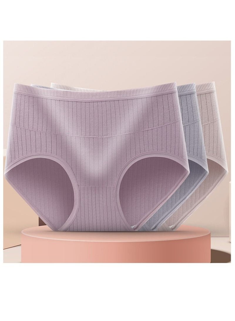 NIBEMINENT 3-Piece Of Women's Underwear Cotton Bottoms Large Size  - Image 1