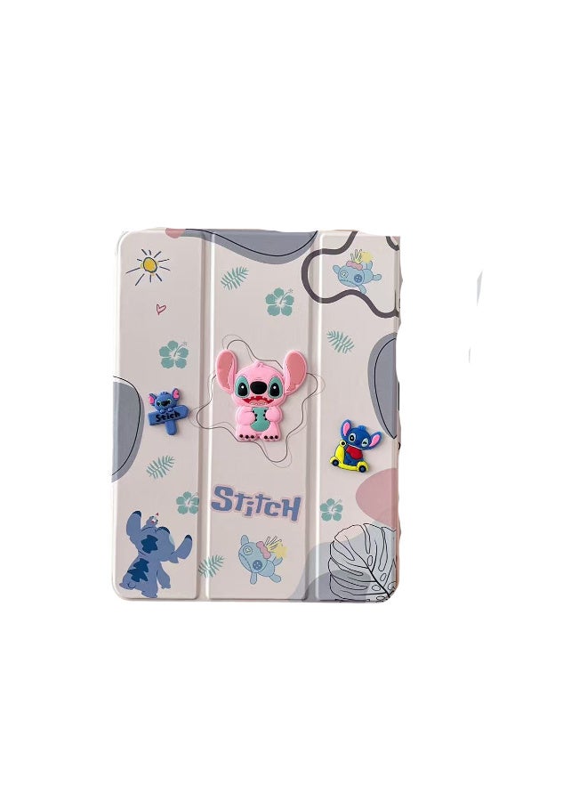 Cases Cartoon 3D Silicon Flip Cover For iPad 10th Generation 2022 A16-2025 10.9 Inch, iPad 10 Case Funda Case Model A2696,A2757,A2777 Cover with Pencil Holder For Kids