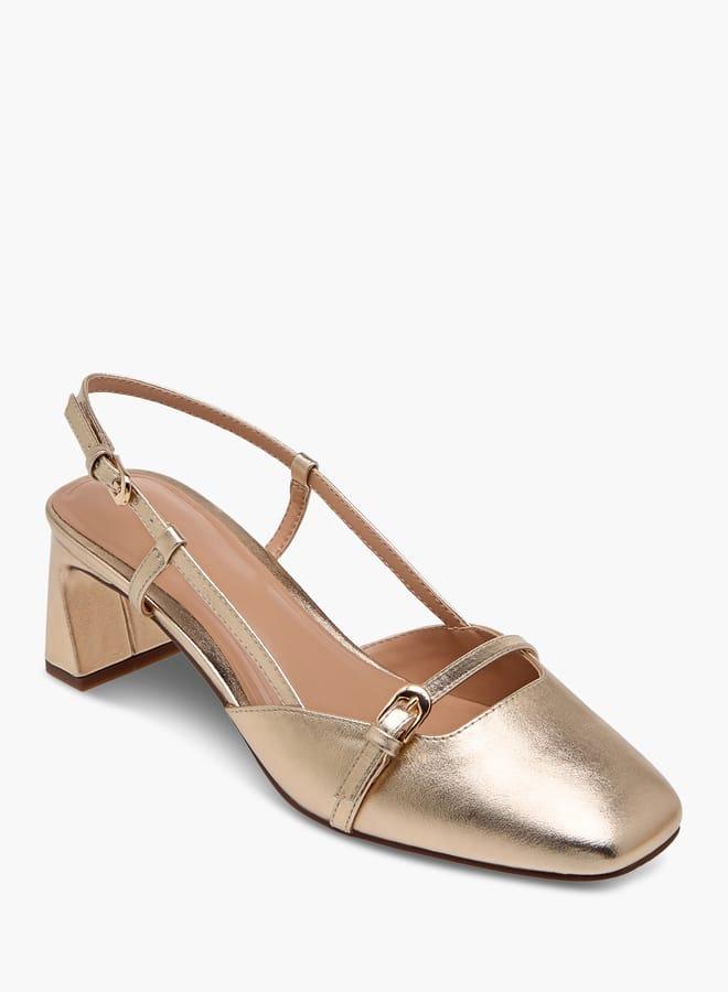 سيليست حذاء نسائي بكعب عريض وإبزيم - Image 1