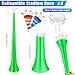 Sosation 4 Pieces Collapsible Stadium Horn 24 Inch Vuvuzela Plastic Trumpet Horn Blow Noisemakers for Sporting Events Football Games Sports Party Supplies Favors AccessoriesGreen - Image 4