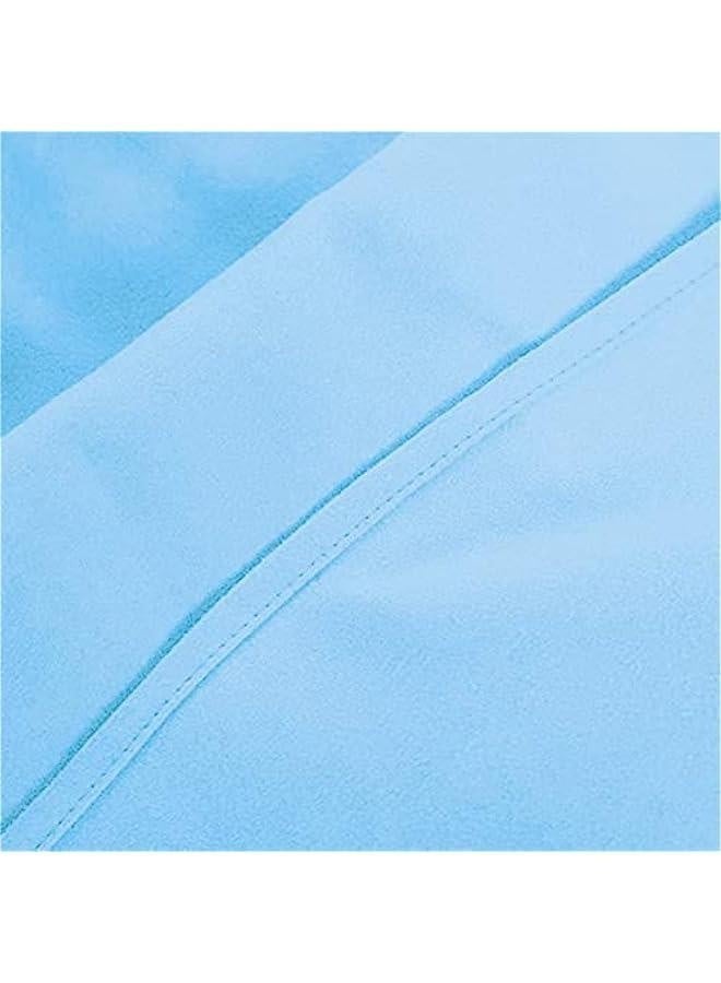 Chaise Lounge Pool Chair Cover Beach Towel Fitted Elastic Pocket Won't Slide (Sky Blue)  - Image 4