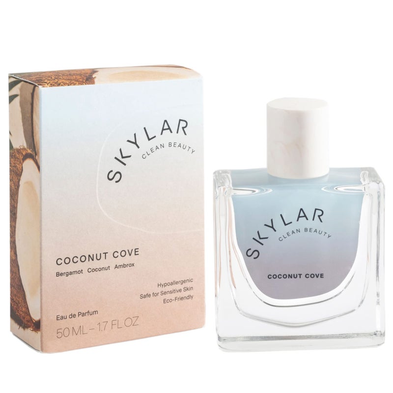 Skylar Coconut Cove Eau de Parfum - Hypoallergenic & Clean Perfume for Women & Men, Vegan & Safe for Sensitive Skin-Fruity Fresh Perfume with Notes of Bergamot, Coconut & Ambrox - 50mL /1.7 Fl oz - Image 1
