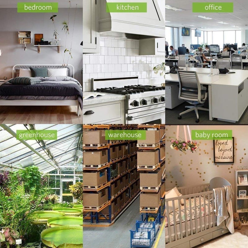 LABART HTC-2 مقياس الرطوبة ودرجة الحرارة الرقمي مع شاشة LCD وساعة - Image 5