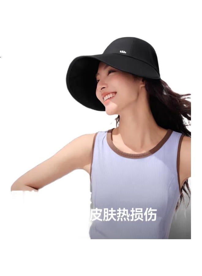 Beneunder Baseball Cap Sun Hat Women Duck Tongue Cap Side Face Sunscreen Sun Hat Uv Protection Fashion Bm715 Black - Image 1