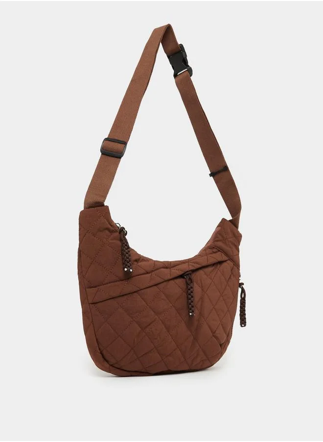 Styli Quilted Crossbody Bag with Adjustable Strap