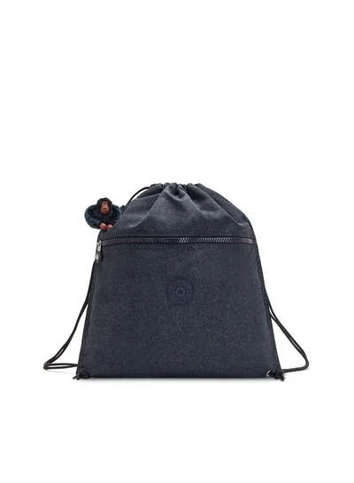 kipling Supertaboo Medium backpack (with drawstring) True Bl Glitter