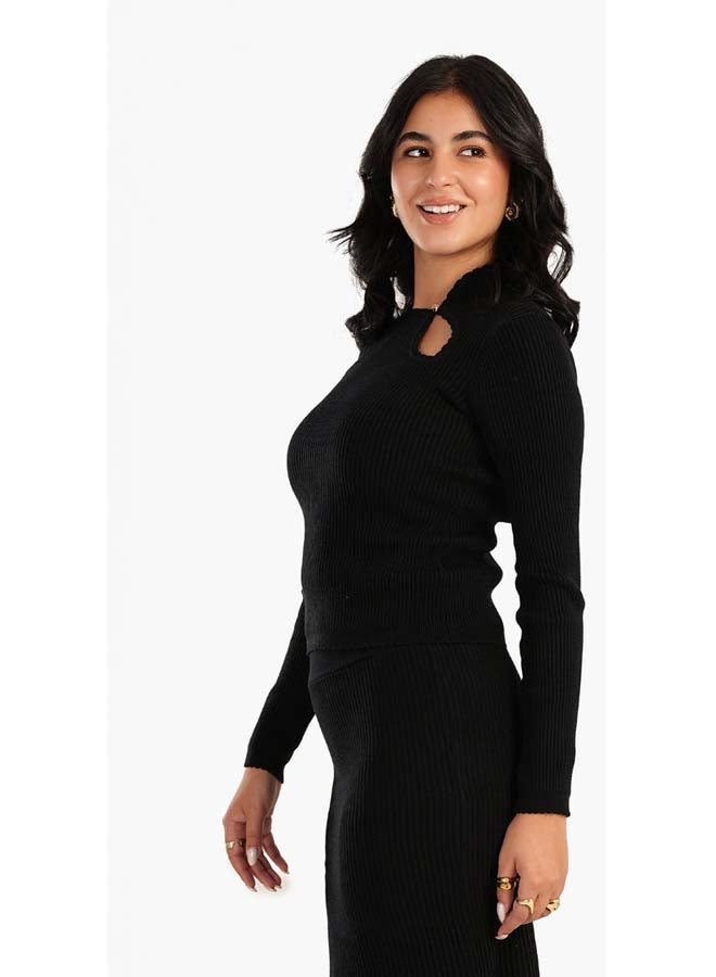 Carina Cut out Ribbed Top - Image 2