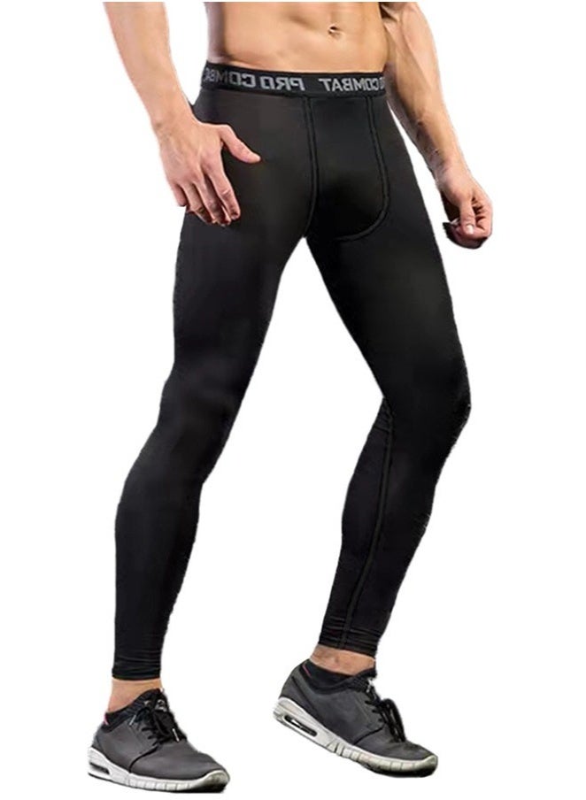 Generic Men's Compression Pants Workout Athletic Leggings Running Gym Tights - Image 3