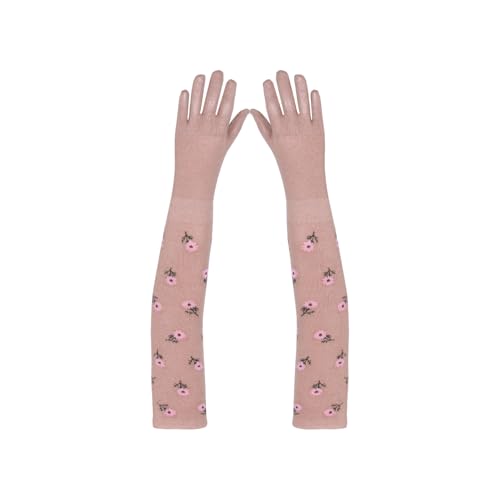 Footmate UV Sun Protection Driving Gloves Women with Breathable Cotton Material, Elbow Length Combed Cotton and Spandex Lightweight Hand Glove for Women’s/Girls - Free Size -(Pair of 1) - Image 1