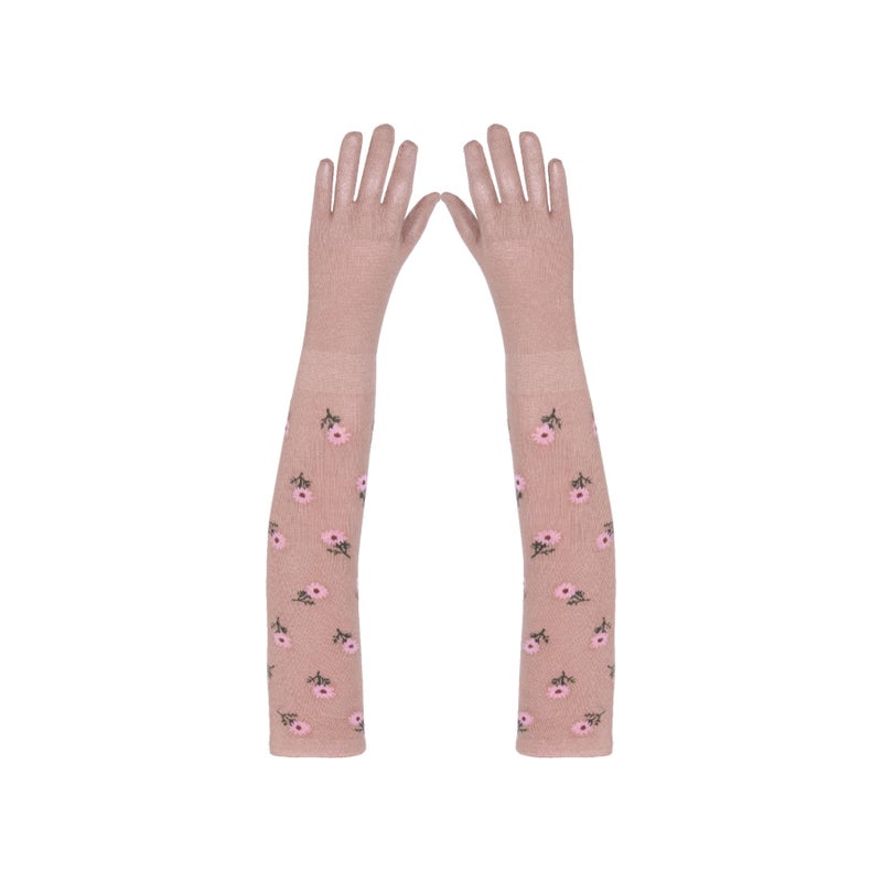 Footmate UV Sun Protection Driving Gloves Women with Breathable Cotton Material, Elbow Length Combed Cotton and Spandex Lightweight Hand Glove for Women’s/Girls - Free Size -(Pair of 1) - Image 3