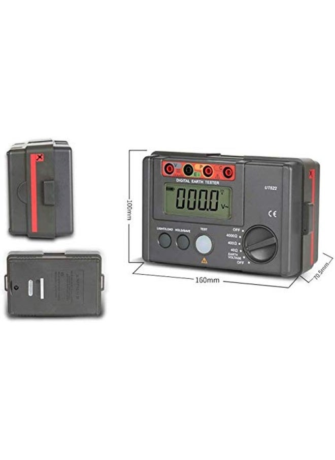 Generic GJJSZ Grounding Resistance Tester Low Voltage Display Data Storage Over Range Display Lcd Backlight Multimeter  - Image 1