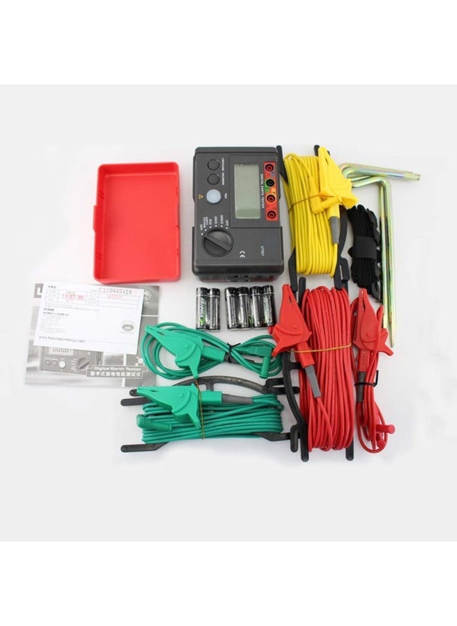 Generic GJJSZ Grounding Resistance Tester Low Voltage Display Data Storage Over Range Display Lcd Backlight Multimeter  - Image 4