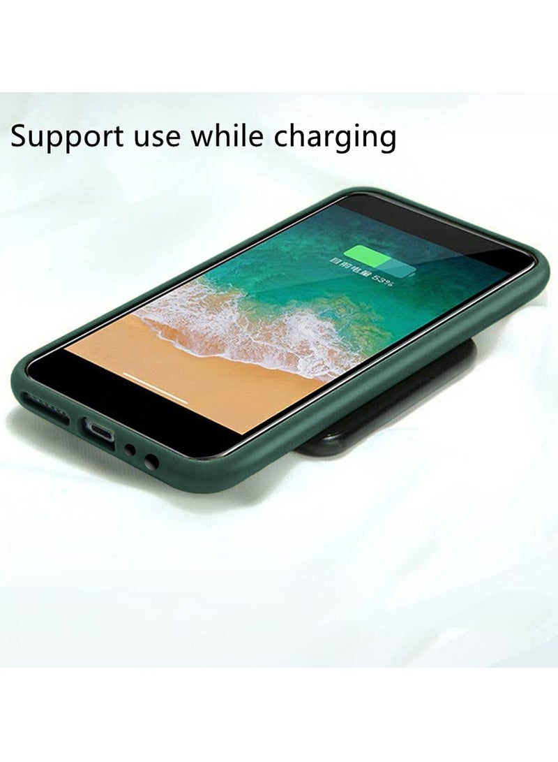 Wtech Hybrid Silicone With Translucent Back Protective Lens Sheild Case Cover For Motorola Moto G84 5G 2023 Dark Green - Image 3