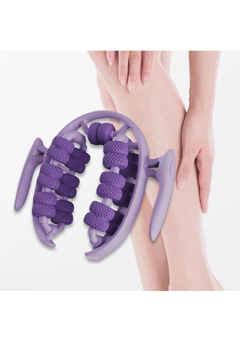 26 Rounds Leg Massager - PU Circular Leg Clamp Roller for Calf Muscle Relaxation Slimming Yoga Wheel for Post-Workout Recovery - Image 3